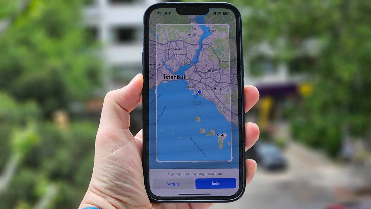 iOS 17 çevrimdışı harita indirme nasıl yapılır?