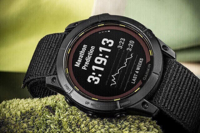 High-quality visual of Garmin Enduro 3 smartwatch showcasing its outdoor features and modern design.