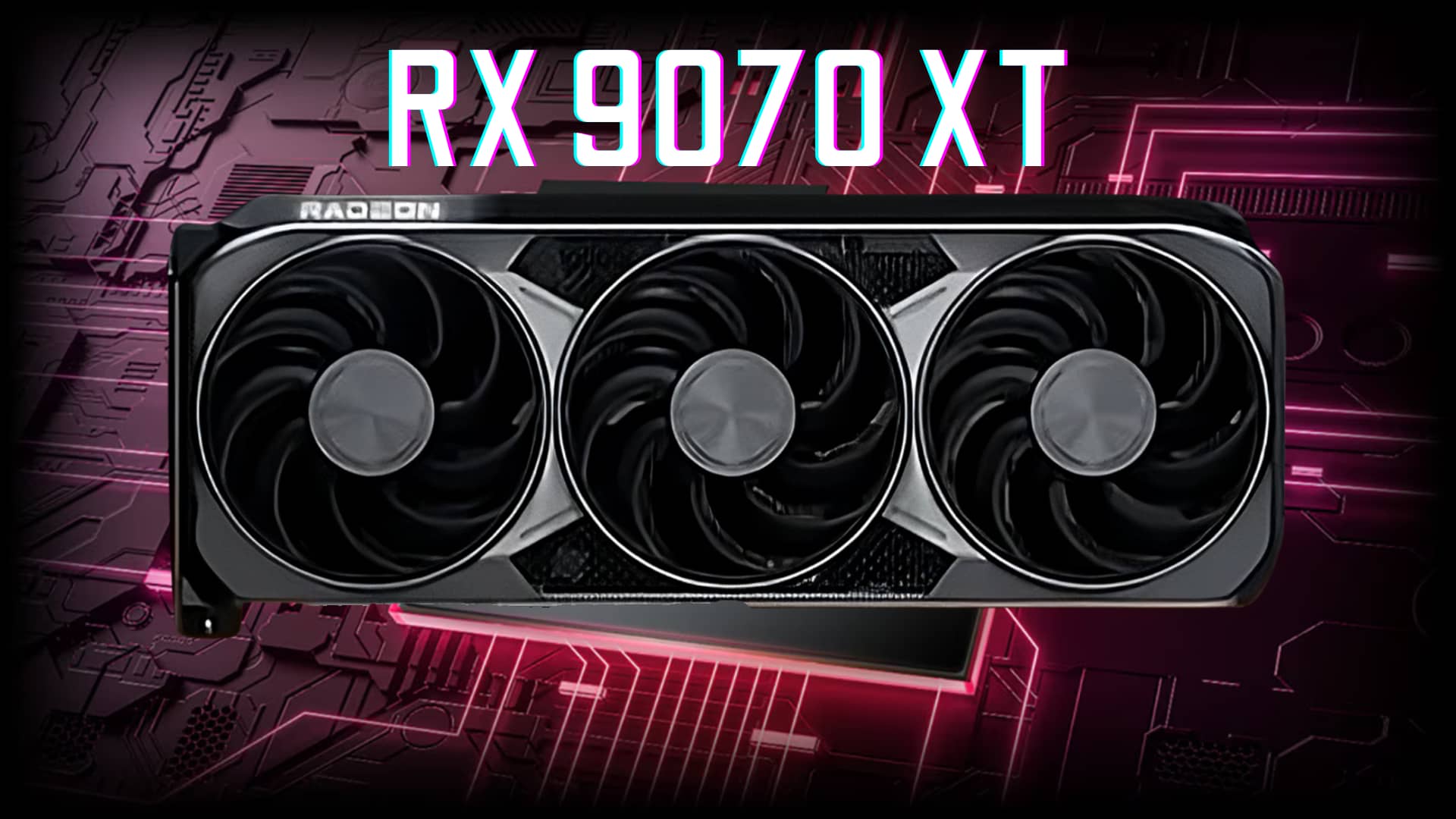 Comparison of Radeon RX 9070 XT and NVIDIA RTX 5070 Ti graphics cards in a modern and aesthetic design.