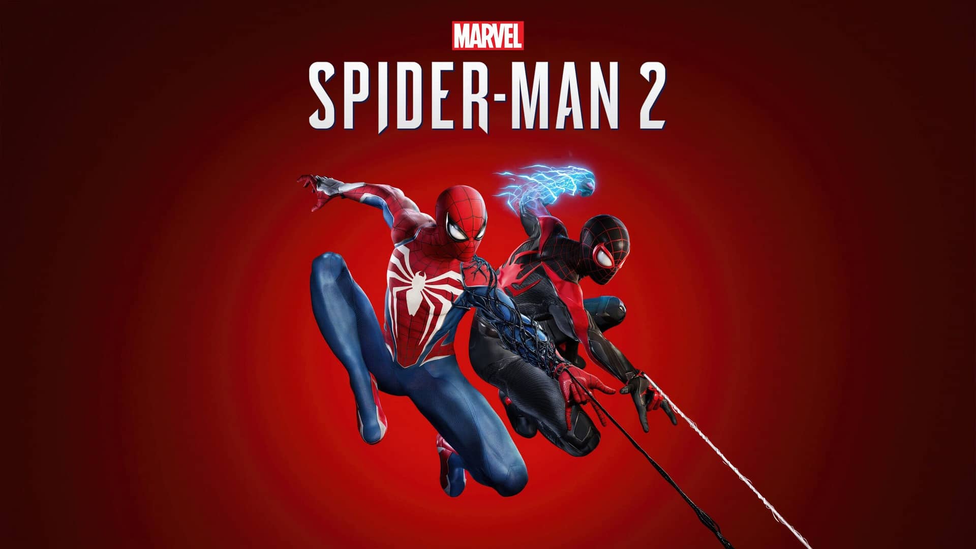 Modern aesthetic design featuring Marvel's Spider-Man 2 PC patch and performance improvements, showcasing a tech-inspired theme.